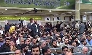 دیدار هزاران نفر از مداحان و شاعران اهل بیت‌علیهم‌السلام با رهبر انقلاب اسلامی به مناسبت ولادت حضرت زهرا سلام‌الله‌علیها