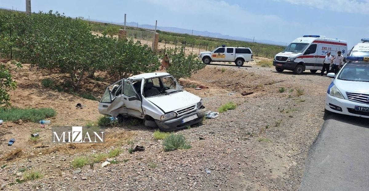 ۷ مصدوم بر اثر واژگونی پراید در جاده سمنان به دامغان