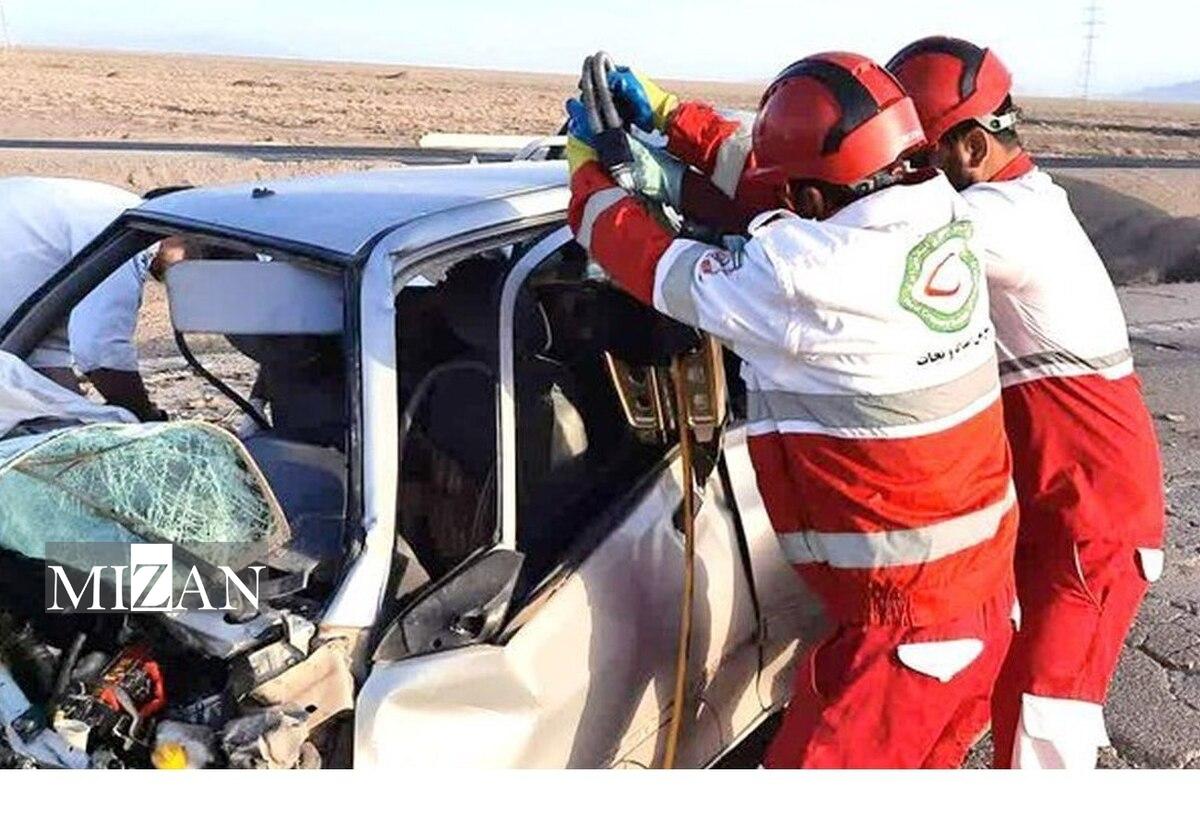 ۷ فوتی بر اثر تصادف ۲ خودرو پژو ۴۰۵ در جاده ابهر به قیدار